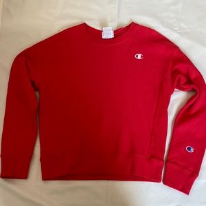 Red Champion crewneck
